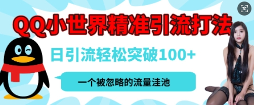 QQ私域引流平台，流量年轻且巨大，实操单日引流100+创业粉，月精准变现1W+-时课网
