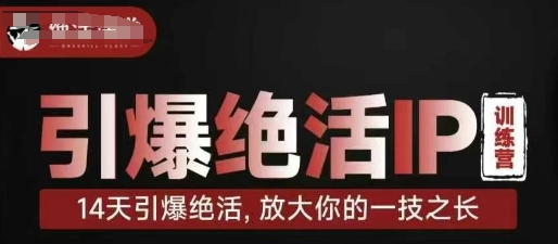 引爆绝活IP训练营，14天引爆绝活，放大你的一技之长-时课网